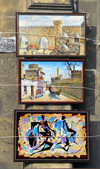 Azerbaijan - Baku: local artists sell their paintings - art - photo by M.Torres