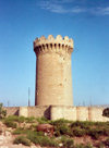 Azerbaijan - Mardakan: round tower - fortress - photo by M.Torres