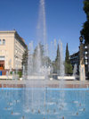 Ganca / Ganja - Azerbaijan: fountain in the city centre - photo by F.MacLachlan