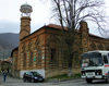 Sheki / Shaki - Azerbaijan: Omar Efendi mosque - red brick building - photo by N.Mahmudova
