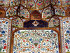 Sheki / Shaki - Azerbaijan: Sheki Khans' palace - muqarnas in the interior - floral motives - Khansarai - photo by N.Mahmudova