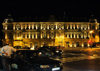 Baku, Azerbaijan: SOCAR building - State Oil Company of Azerbaijan Republic - Azneft square - nocturnal - photo by N.Mahmudova