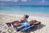 29 Bahamas - Half Moon Cay - homeynoom couple at Half Moon Cay beach, Bahamas (photo by David Smith)