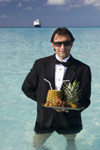 30 Bahamas - Half Moon Cay - Model released waiter at Half Moon Cay, Bahamas (photo by David Smith)