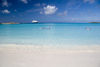 32 Bahamas - Half Moon Cay - Half Moon cay beach, Bahamas with Holland America cruise ship ms Veendam in background (photo by David Smith)