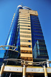 Manama, Bahrain: Trust tower - blue and gold faade - Trust Insurance Company Office Tower - Artec Consultants - Artec Consultants architects - photo by M.Torres