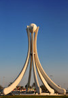 Manama, Bahrain: Pearl Monument marks the north-western corner of central Manama - erected in 1982 on the occasion of the third summit of the Gulf Cooperation Council, demolished in 2011 following the Bahraini uprising - Pearl Roundabout or Lulu Roundabout - photo by M.Torres