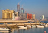 Manama, Bahrain: Reef Island - One Bahrain development - seen from the fishing harbour - Harbour house on the left - photo by M.Torres