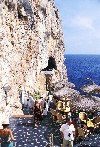 Menorca: Coves d'en Xoroi - Cala'n Porter - bar over the Mediterranean (photo by Tony Purbrook)