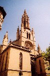 Majorca / Mallorca: Palma - Santa Eulalia / Eularia church - Plaa / Plaza Santa Eulalia (photographer: Miguel Torres)