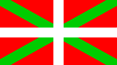 Euskadi / Euzkadi / Pas Basco / Pays Basque / Pais Vasco / Euskal Herria - flag (Ikurrina)