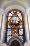Belgium / Belgique - Lige/Luik (Walllonia) / Luttich / LGG: stained-glass window at the Abbey Church of St James (photo by M.Torres)