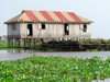 Ganvie, Benin: lacustrian dwelling on stilts - Lake Nokou - maison  ossature bois sur pilotis - photo by G.Frysinger