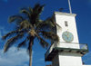 Bermuda - St. George: St Peter's Anglican church - Church of England - clock tower - steeple - photo by G.Frysinger