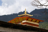 Bhutan - Bumthang valley - shiny roof of Tamshing Goemba monastery - photo by A.Ferrari