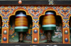 Bhutan - Prayer wheels spinning, in Cheri Goemba - photo by A.Ferrari