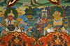 Bhutan - painting - two guardians of the four directions, in the Punakha Dzong - photo by A.Ferrari