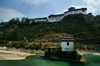 Bhutan - Punak Chhu river - briddge built by the Swiss and Wangdue Phodrang Dzong - photo by A.Ferrari