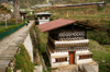 Bhutan - Administrative houses, at the entrance of the Trongsa Dzong - photo by A.Ferrari