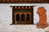 Bhutan - Chhume valley - phallus - lingam - symbol of fertility painted on a house - photo by A.Ferrari