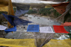 Bhutan - Bumthang valley - Prayer flags on a suspension bridge, over the Bhumthang Chhu river - photo by A.Ferrari