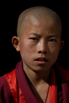 Bhutan, Paro:Young monk in Paro Dzong - photo by J.Pemberton