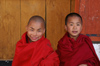 Bhutan - Paro: young smiling monks, inside Paro Dzong - photo by A.Ferrari