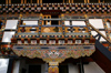 Bhutan - Paro: paintings - stairs - landing, inside the Gangtey palace - photo by A.Ferrari