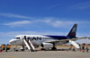 El Alto, La Paz department, Bolivia: La Paz El Alto International Airport - LPB - LAN Airbus A319-132 prepares to leave for Iquique - CC-COZ - cn 2304 - photo by M.Torres