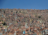 El Alto, La Paz department, Bolivia: dense urban space with basic houses hosting thousands of migrants from the countryside - shantytown - photo by M.Torres