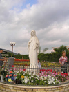 Bosnia-Herzegovina - Medugorje: Virgin Mary surrounded by flowers (photo by J.Kaman)
