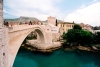 Bosnia-Herzegovina -  Mostar the new bridge and the Neretva (photo by M.Torres)