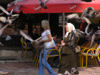 Bosnia-Herzegovina - Sarajevo:  pigeons and women (photo by J.Kaman)