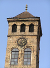 Bosnia-Herzegovina - Sarajevo:  Clock tower with Arabic digits  (photo by J.Kaman)