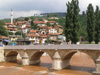 Bosnia-Herzegovina - Sarajevo:  bridge over Miljacka river (photo by J.Kaman)