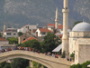 Mostar: mosque and bridge over the Neretva river (photo by J.Kaman)