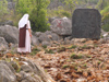Bosnia-Herzegovina - Medugorje: Nun praying at Podbrdo, the Hill of Apparitions (photo by J.Kaman)