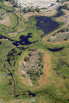 Okavango delta, North-West District, Botswana: from the air - swamp in the Kalahari Desert - endorheic basin - Okavango Alluvial Fan - photo by J.Banks