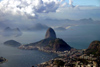 Brazil / Brasil - Rio de Janeiro: Sugar Loaf / Po de Aucar and Guanabara bay from Corcovado (photo by N.Cabana)