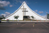 Brazil / Brasil - Brasilia: the Peace Cathedral -  Catedral Militar Nossa Senhora Rainha da Paz (photo by  M.Alves)