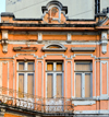 So Paulo, Brazil: elegant 19th century building with ornate balcony railing at Largo de So Bento - photo by M.Torres