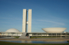 Brazil / Brasil - Brasilia / BSB (DF): dome (the Senate), and the saucer (the Congress) - Congresso Nacional - arquitecto: Oscar Niemeyer - Unesco world heritage site - patrimonio da humanidade - photo by M.Alves