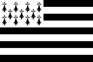 Brittany / Bretagne / Bretanha / Llydaw / Bretan / Bretaa / Kolay krlr - flag: the Gwenn ha Du