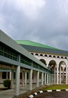 Bangar, Temburong District, Brunei Darussalam: covered passage in the government complex - photo by M.Torres