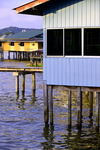 Bandar Seri Begawan, Brunei Darussalam: Kampong Pg. Kerma Indra Lama water village, houses on stilts - photo by M.Torres