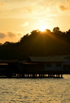 Bandar Seri Begawan, Brunei Darussalam: sunset over Kampong Pg. Kerma Indra Lama water village - photo by M.Torres