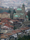 Veliko Tarnovo: St Bogadaritsa church as seen from the Tsarevets Hill  (photo by J.Kaman)