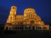 Bulgaria - Sofia: Aleksander Nevski Orthodox Cathedral - nocturnal (photo by J.Kaman)