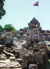 Cambodia / Cambodge - Cambodia - Preah Vihear /  Prasat Khao Phra Wiharn: collapsed stairway - photo G.Frysinger