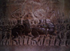 Angkor, Cambodia / Cambodge: Anglor Wat - bas-reliefs - the army of Suryavarman IImarches against the Chams - photo by M.Torres